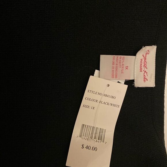 💥Crystal Kobe women’s Christmas sweater vest Size:1X - Picture 6 of 8